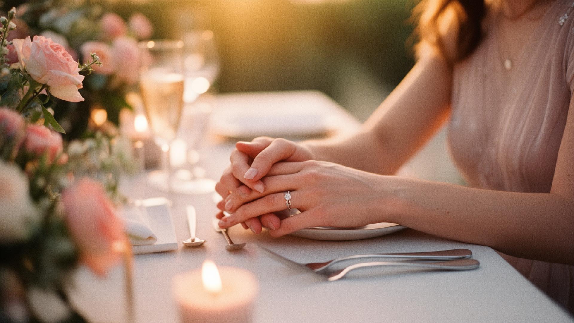 Ein liebevoll gestalteter Moment im warmen Licht